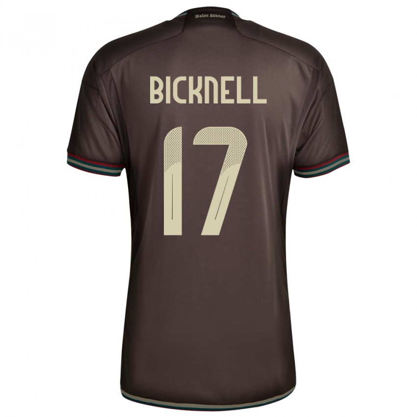 Homem Camisola Jamaica Alexander Bicknell #17 Noite Marrom Alternativa 24-26 Camisa