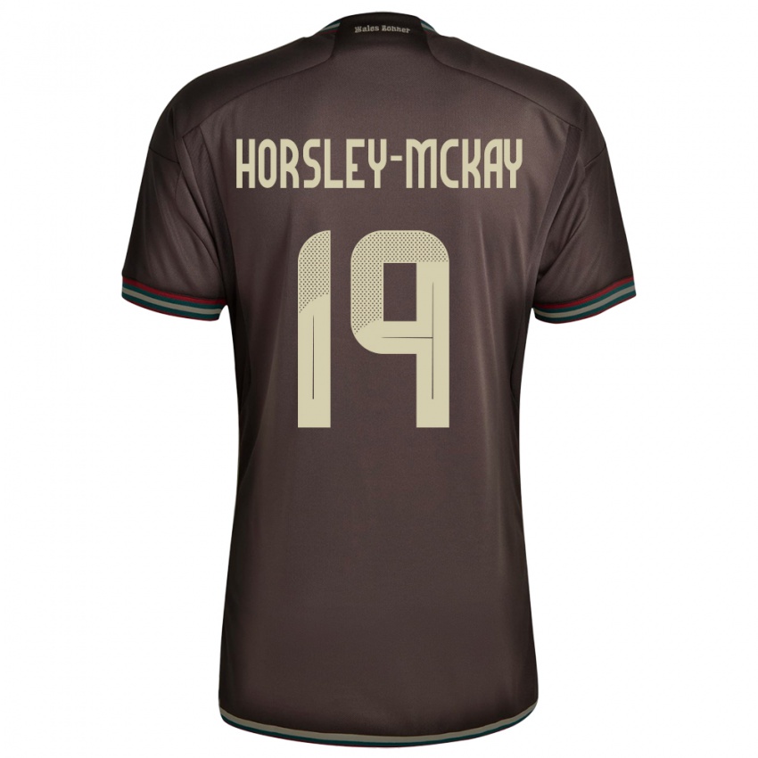 Homem Camisola Jamaica Kyron Horsley-Mckay #19 Noite Marrom Alternativa 24-26 Camisa