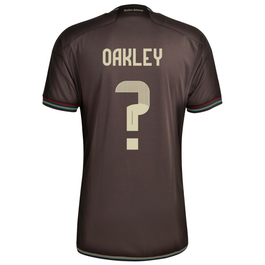 Homem Camisola Jamaica Katie Oakley #0 Noite Marrom Alternativa 24-26 Camisa