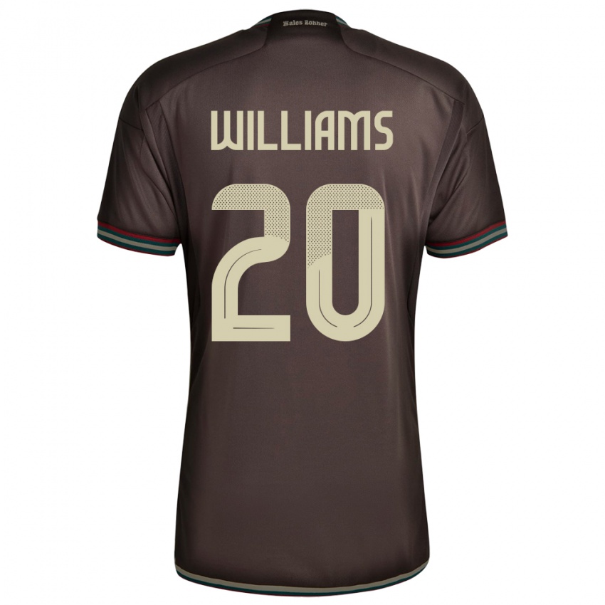 Homem Camisola Jamaica Victoria Williams #20 Noite Marrom Alternativa 24-26 Camisa