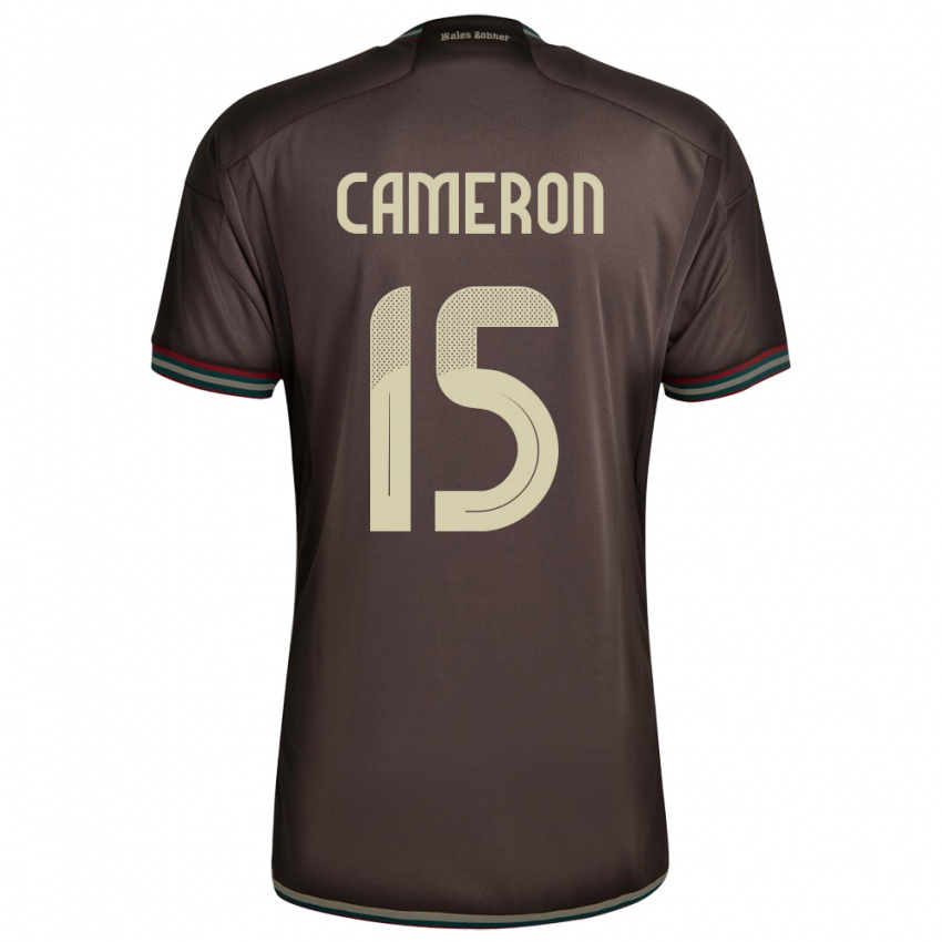 Homem Camisola Jamaica Tiffany Cameron #15 Noite Marrom Alternativa 24-26 Camisa