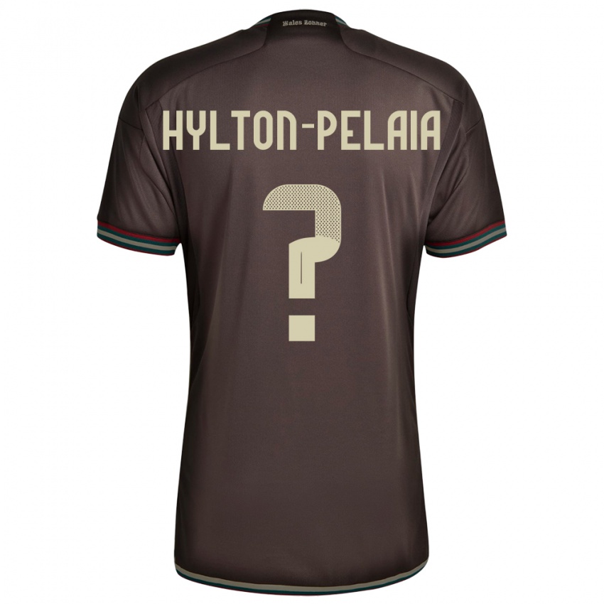 Homem Camisola Jamaica Jayda Hylton-Pelaia #0 Noite Marrom Alternativa 24-26 Camisa