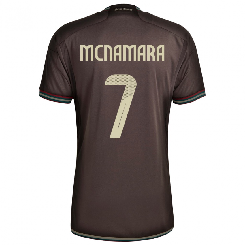 Homem Camisola Jamaica Peyton Mcnamara #7 Noite Marrom Alternativa 24-26 Camisa