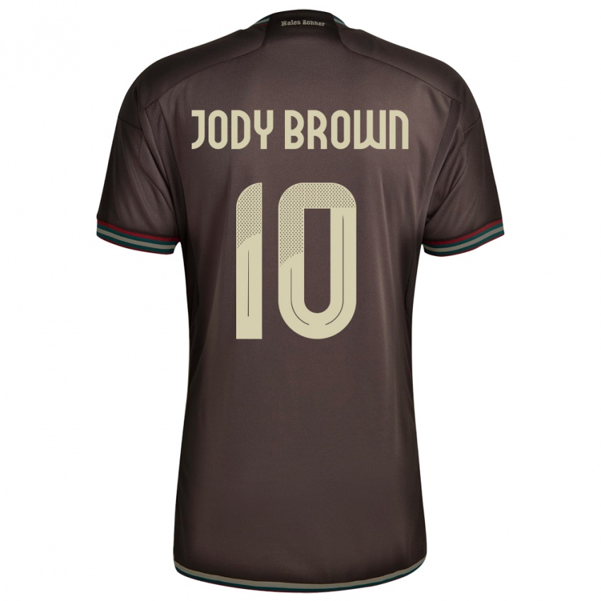 Homem Camisola Jamaica Jody Brown #10 Noite Marrom Alternativa 24-26 Camisa