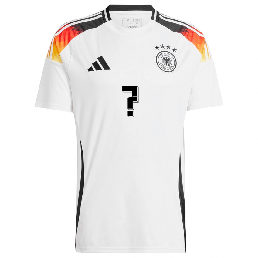 Mulher Camisola Alemanha Seu Nome #0 Branco Principal 24-26 Camisa