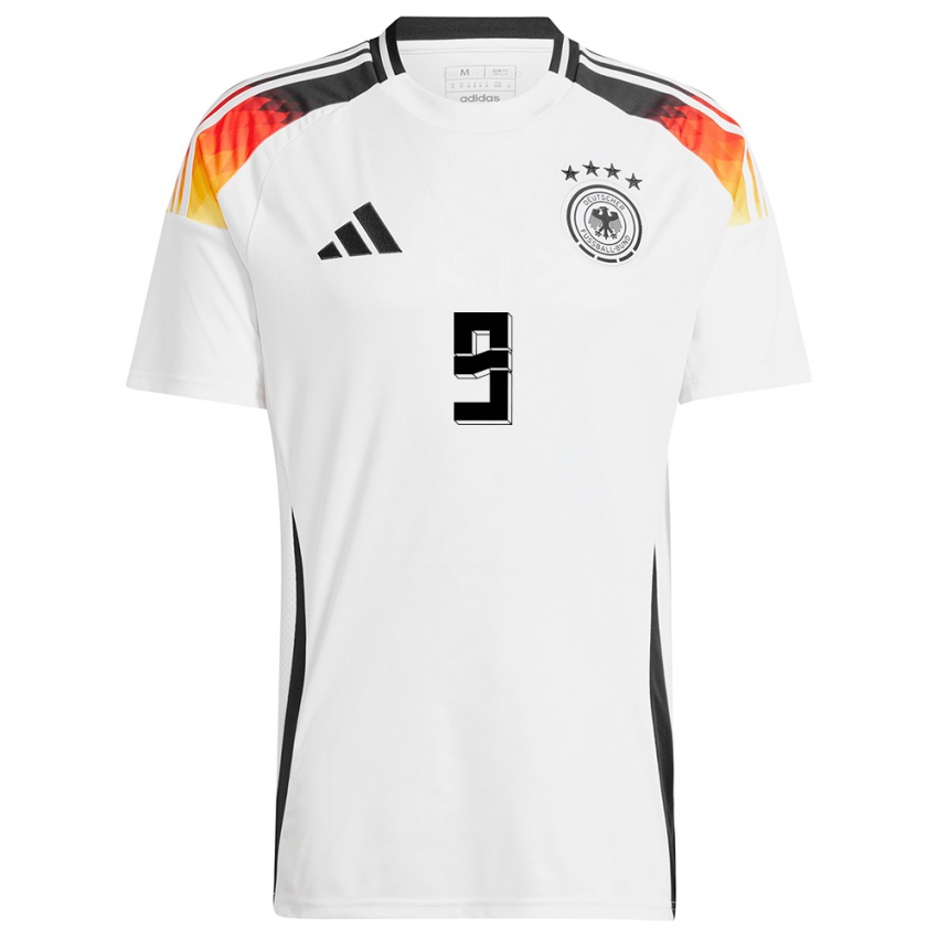 Mulher Camisola Alemanha Kevin Volland #9 Branco Principal 24-26 Camisa