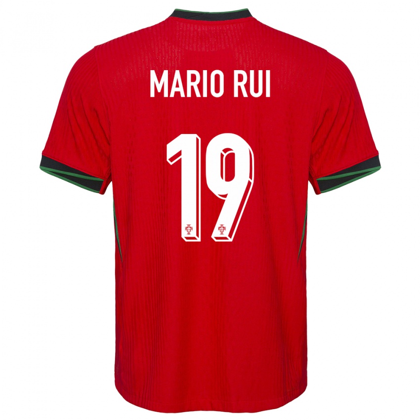 Mulher Camisola Portugal Mario Rui #19 Vermelho Principal 24-26 Camisa