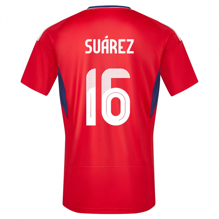 Mulher Camisola Costa Rica Aaron Suarez #16 Vermelho Principal 24-26 Camisa