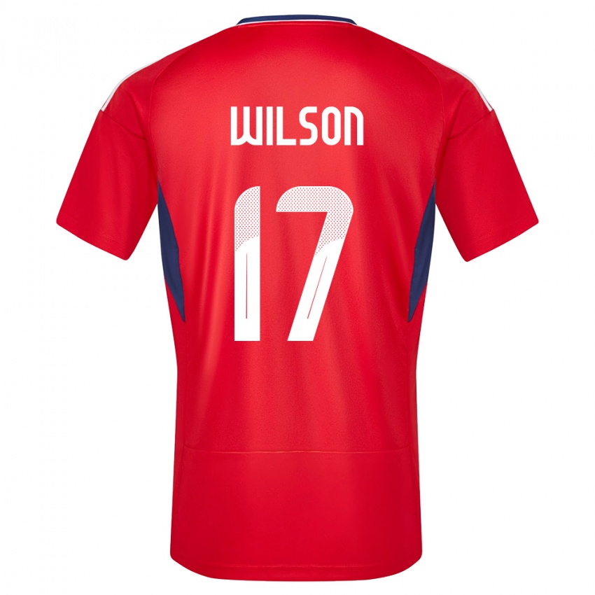 Mulher Camisola Costa Rica Roan Wilson #17 Vermelho Principal 24-26 Camisa