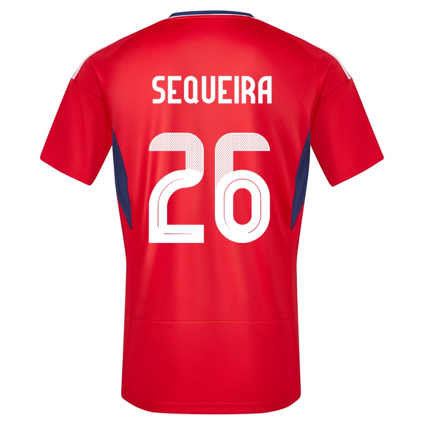 Mulher Camisola Costa Rica Douglas Sequeira #26 Vermelho Principal 24-26 Camisa