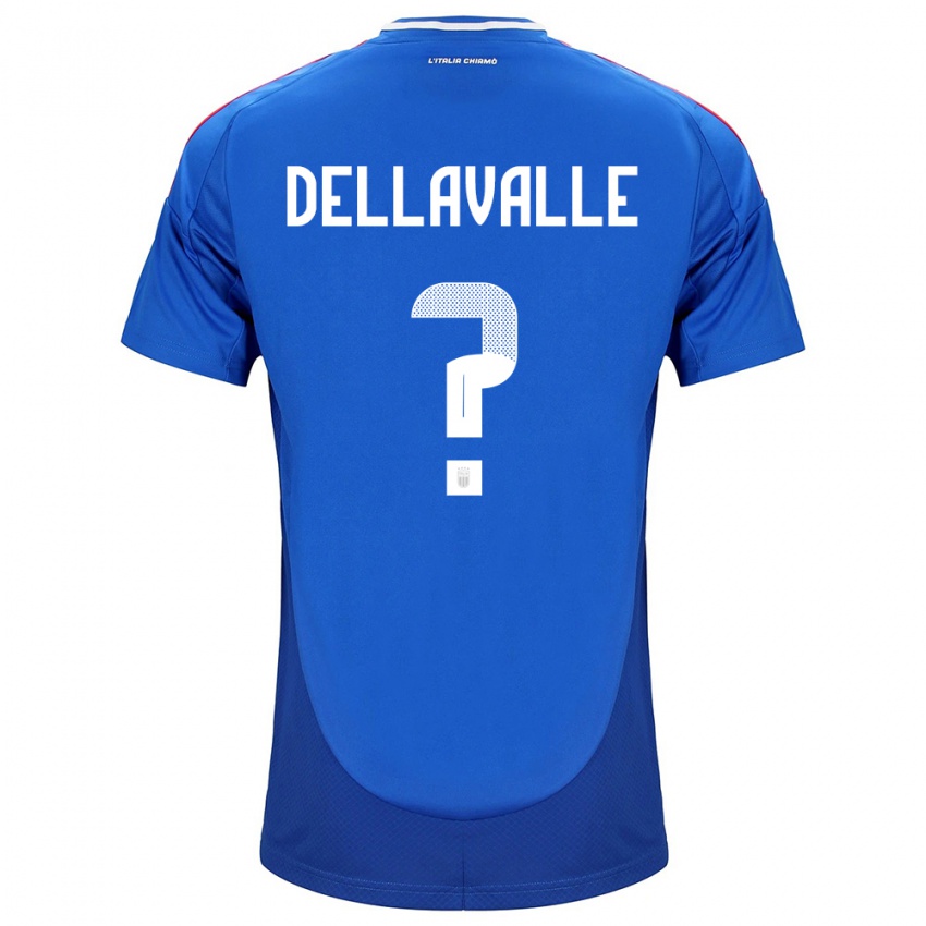 Mulher Camisola Itália Alessandro Dellavalle #0 Azul Principal 24-26 Camisa