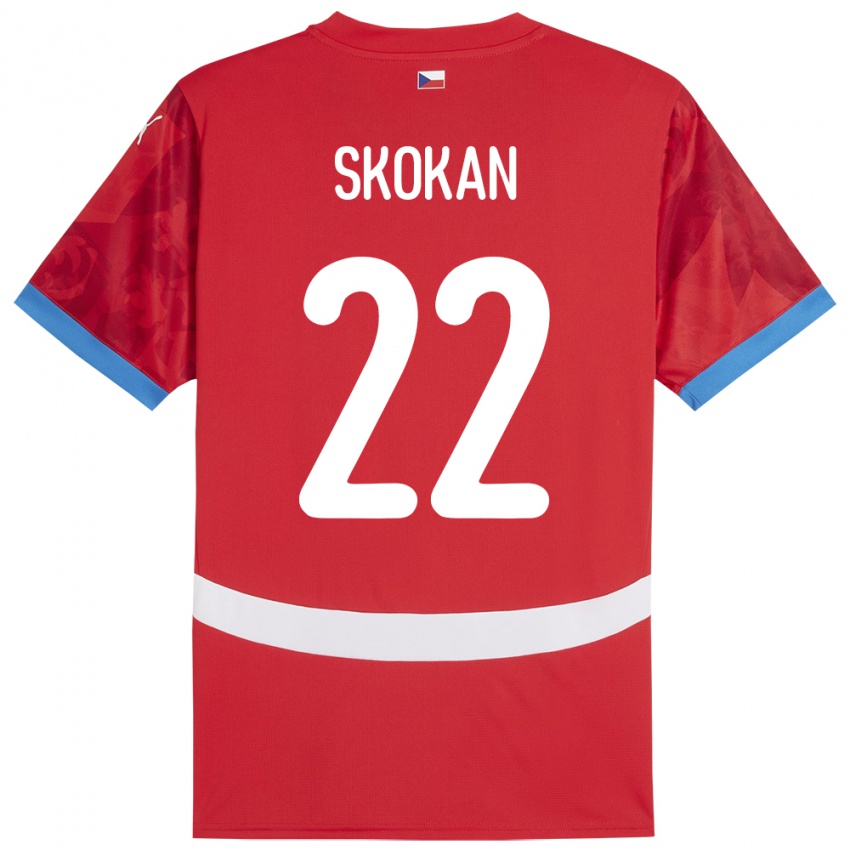 Mulher Camisola República Checa Vitek Skokan #22 Vermelho Principal 24-26 Camisa