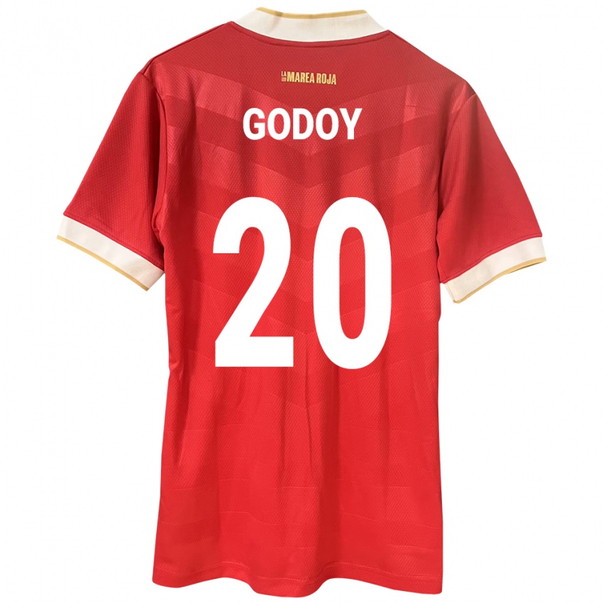 Mulher Camisola Panamá Aníbal Godoy #20 Vermelho Principal 24-26 Camisa