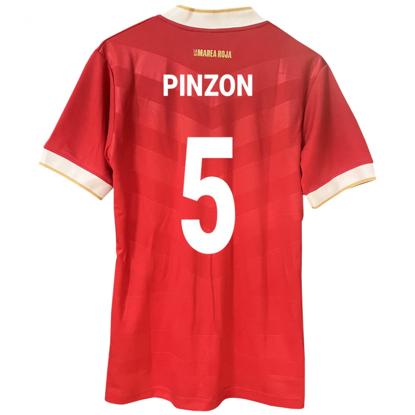 Mulher Camisola Panamá Yomira Pinzón #5 Vermelho Principal 24-26 Camisa