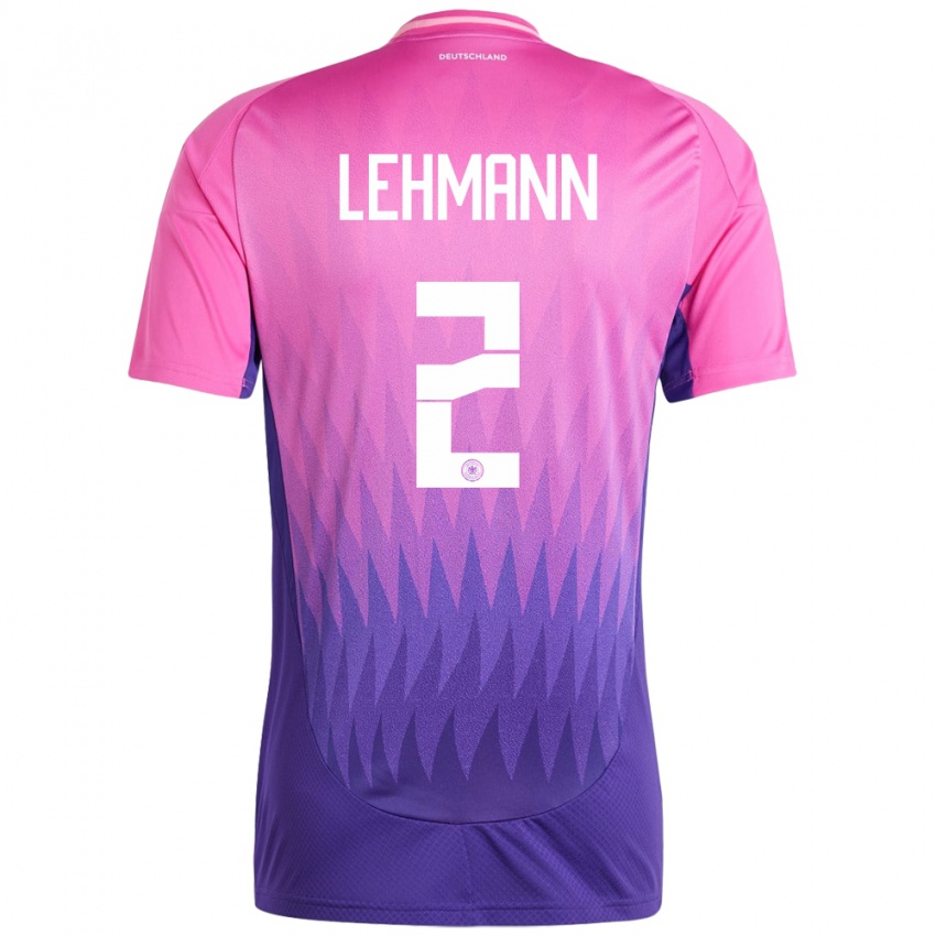Mulher Camisola Alemanha Paul Lehmann #2 Rosa Roxo Alternativa 24-26 Camisa