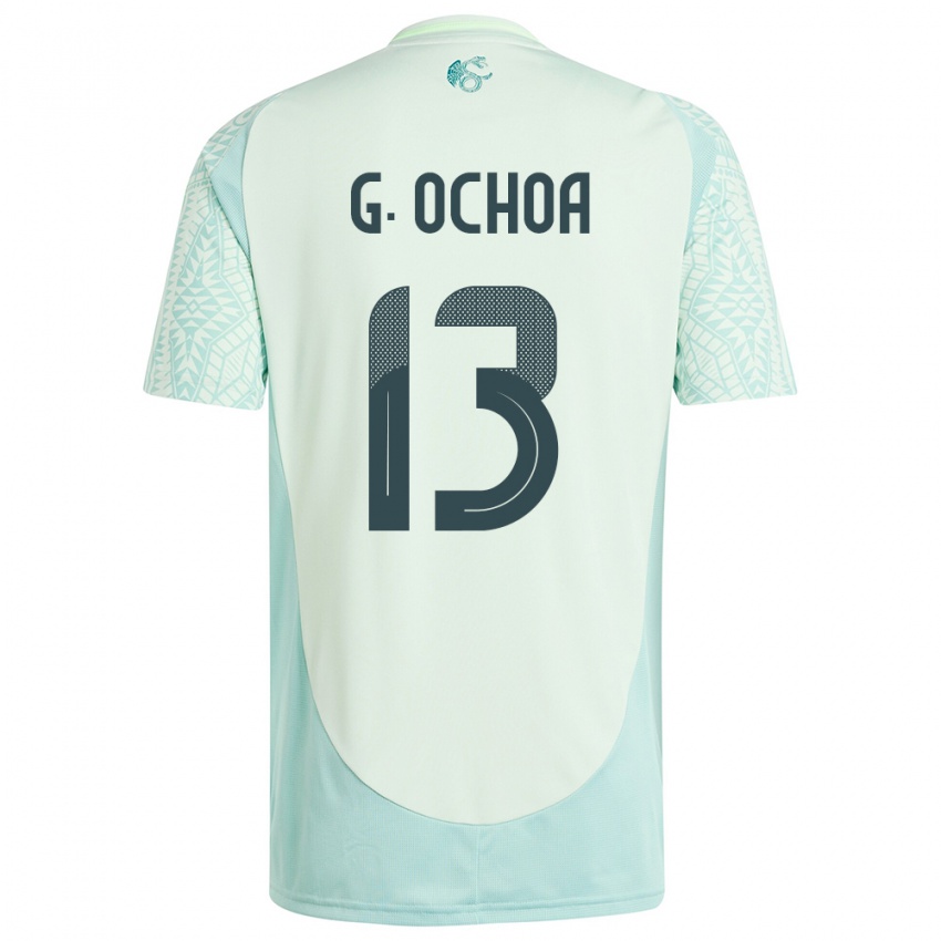 Mulher Camisola México Guillermo Ochoa #13 Linho Verde Alternativa 24-26 Camisa