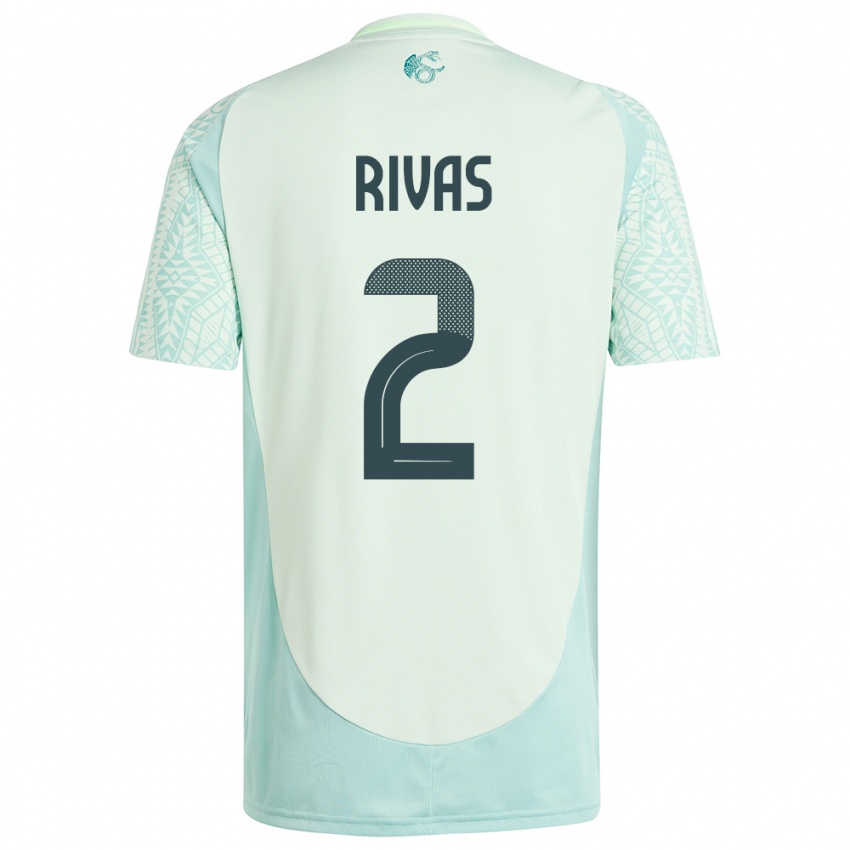 Mulher Camisola México Jesus Rivas #2 Linho Verde Alternativa 24-26 Camisa