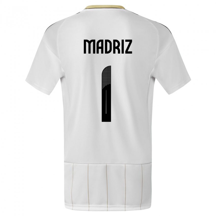 Mulher Camisola Costa Rica Abraham Madriz #1 Branco Alternativa 24-26 Camisa