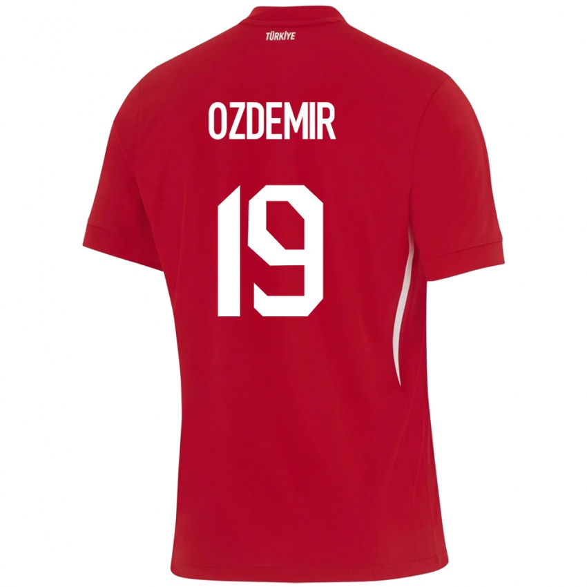 Mulher Camisola Turquia Halil Özdemir #19 Vermelho Alternativa 24-26 Camisa