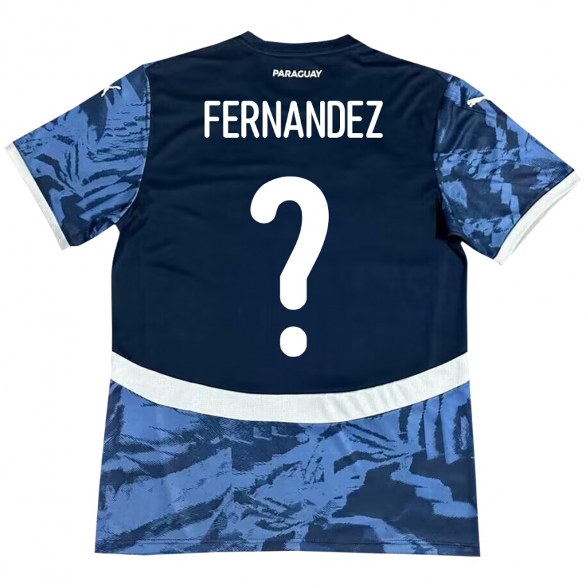 Mulher Camisola Paraguai Diego Fernández #0 Azul Alternativa 24-26 Camisa