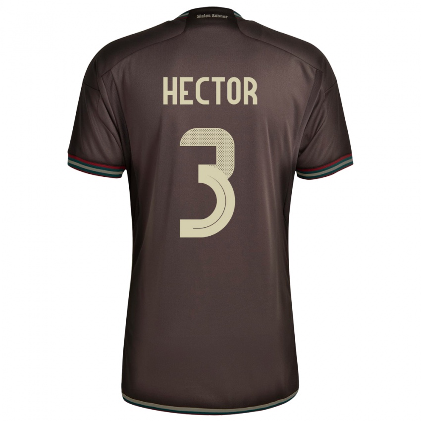 Mulher Camisola Jamaica Michael Hector #3 Noite Marrom Alternativa 24-26 Camisa