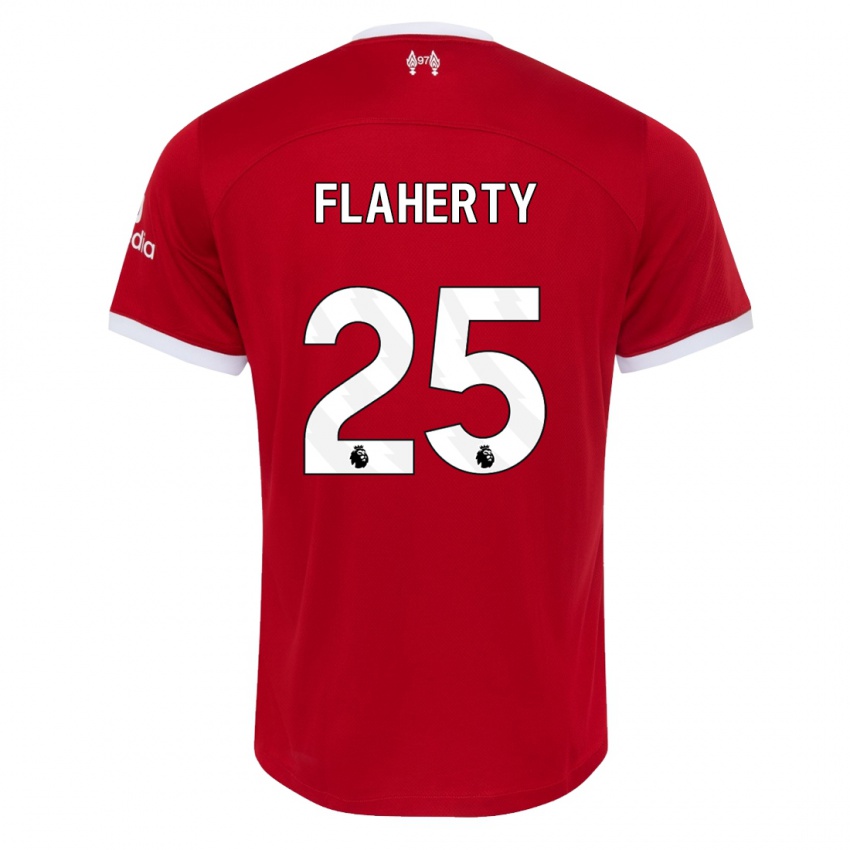 Criança Camisola Gilly Flaherty #25 Vermelho Principal 2023/24 Camisa