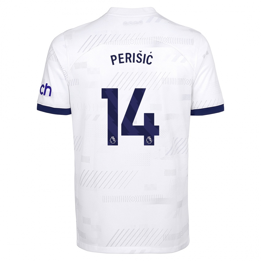 Criança Camisola Ivan Perisic #14 Branco Principal 2023/24 Camisa