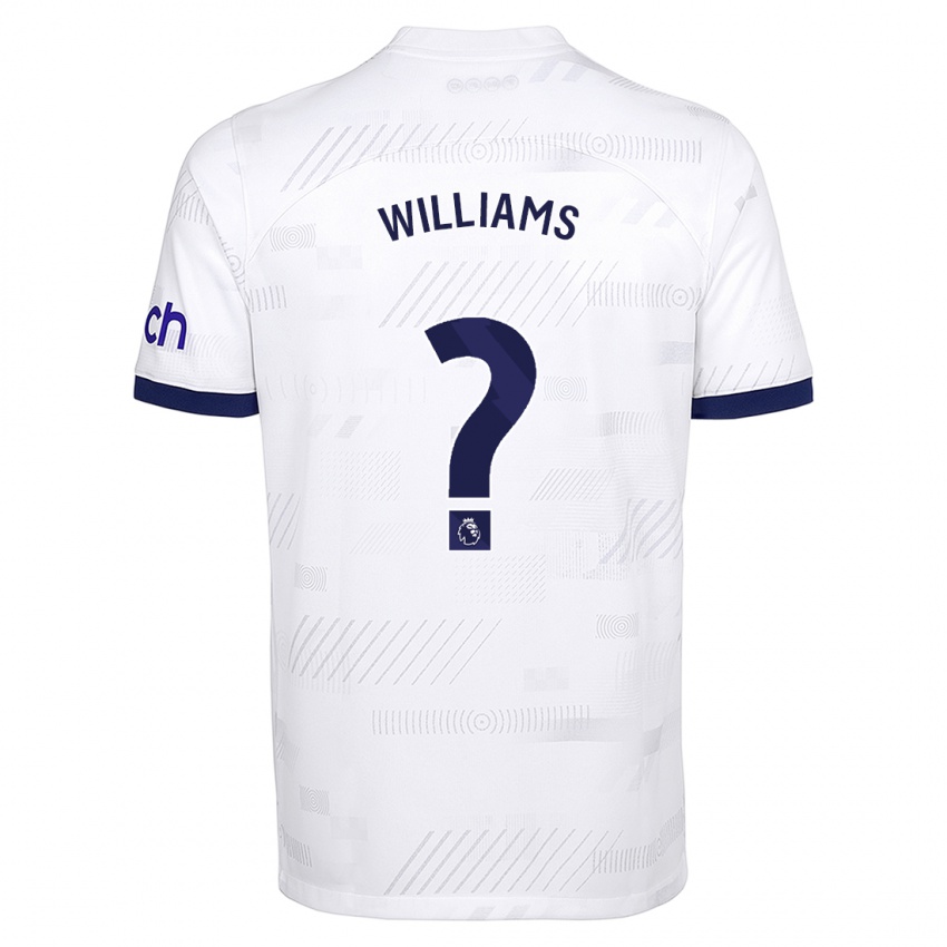 Criança Camisola Jaden Williams #0 Branco Principal 2023/24 Camisa