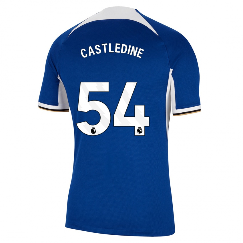 Criança Camisola Leo Castledine #54 Azul Principal 2023/24 Camisa