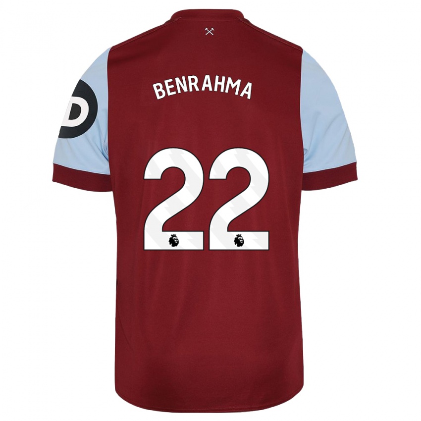 Criança Camisola Said Benrahma #22 Marrom Principal 2023/24 Camisa