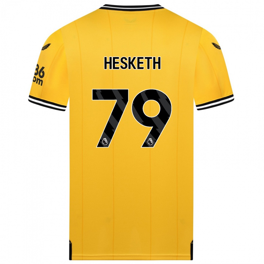 Criança Camisola Owen Hesketh #79 Amarelo Principal 2023/24 Camisa