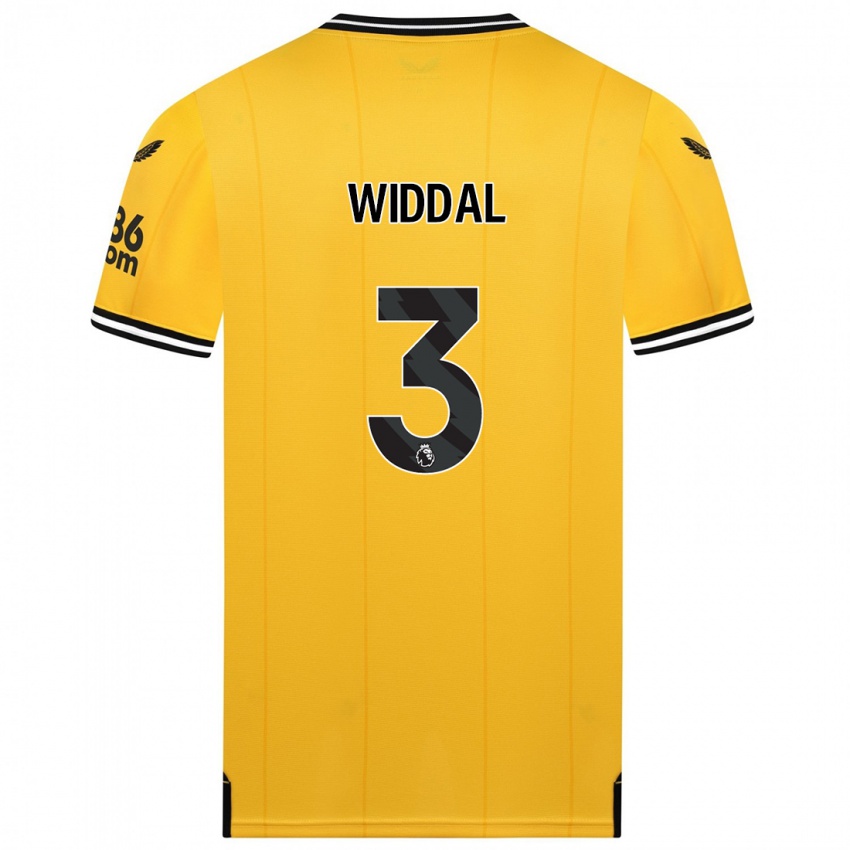 Criança Camisola Natalie Widdal #3 Amarelo Principal 2023/24 Camisa