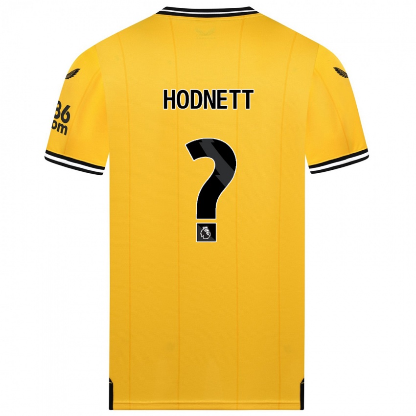 Criança Camisola Jack Hodnett #0 Amarelo Principal 2023/24 Camisa