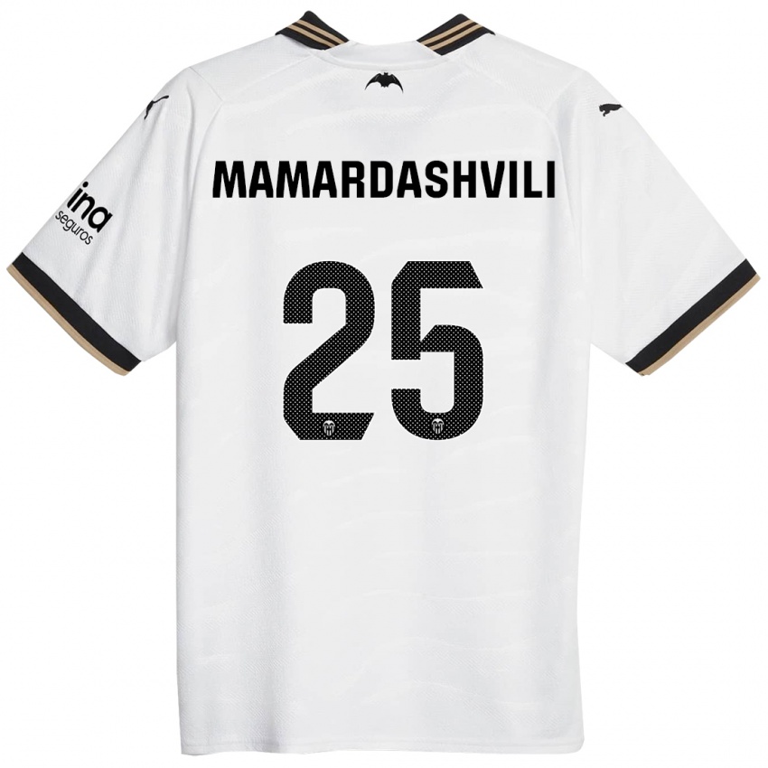 Criança Camisola Giorgi Mamardashvili #25 Branco Principal 2023/24 Camisa