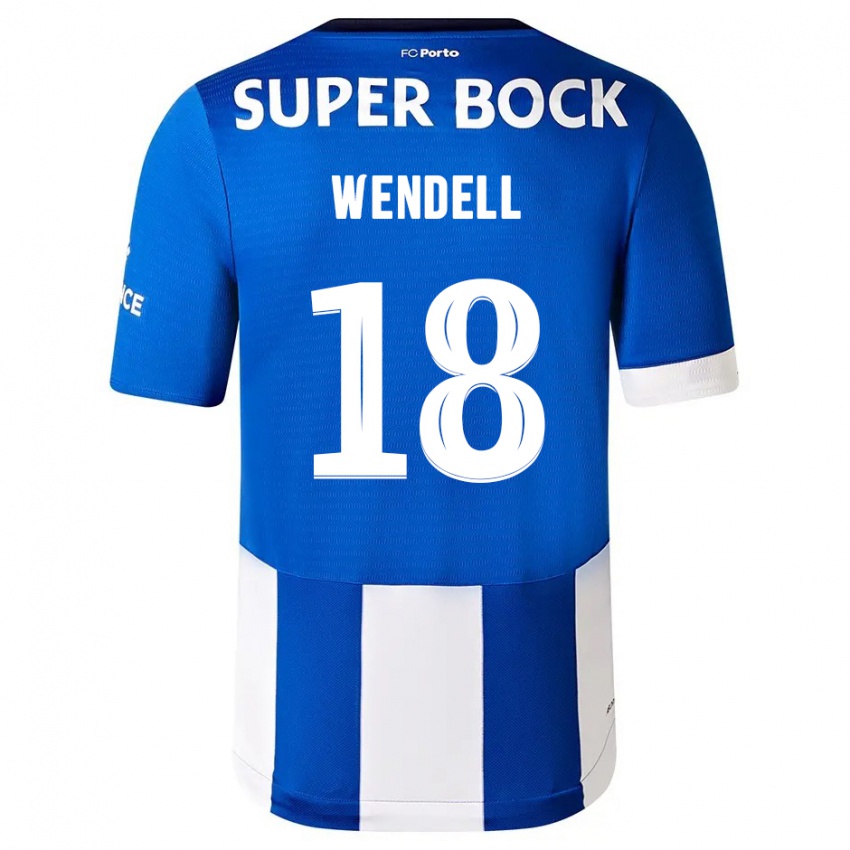 Criança Camisola Wendell #18 Branco Azulado Principal 2023/24 Camisa