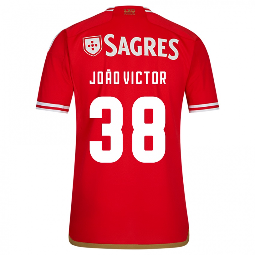 Criança Camisola Joao Victor #38 Vermelho Principal 2023/24 Camisa