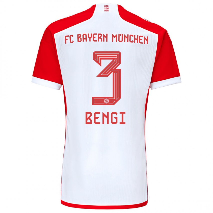 Criança Camisola Kaan Bengi #3 Vermelho Branco Principal 2023/24 Camisa