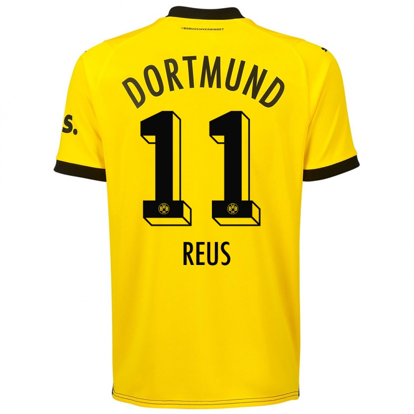 Criança Camisola Marco Reus #11 Amarelo Principal 2023/24 Camisa