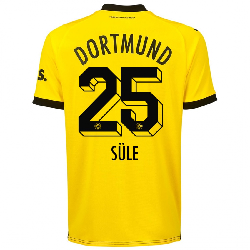 Criança Camisola Niklas Sule #25 Amarelo Principal 2023/24 Camisa