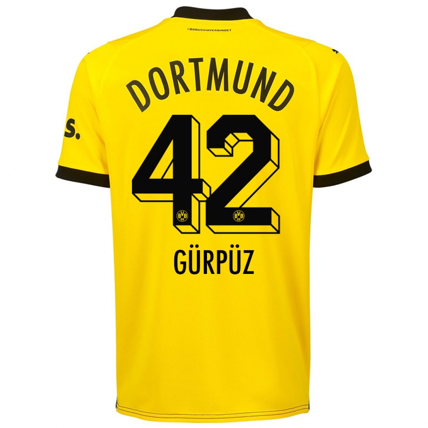 Criança Camisola Goktan Gurpuz #42 Amarelo Principal 2023/24 Camisa