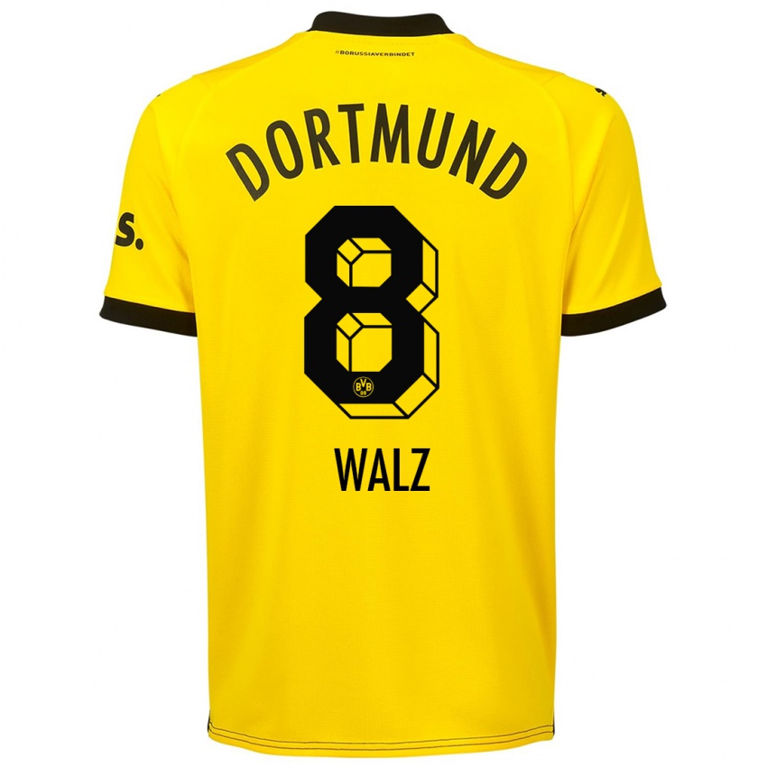 Criança Camisola Vasco Walz #8 Amarelo Principal 2023/24 Camisa