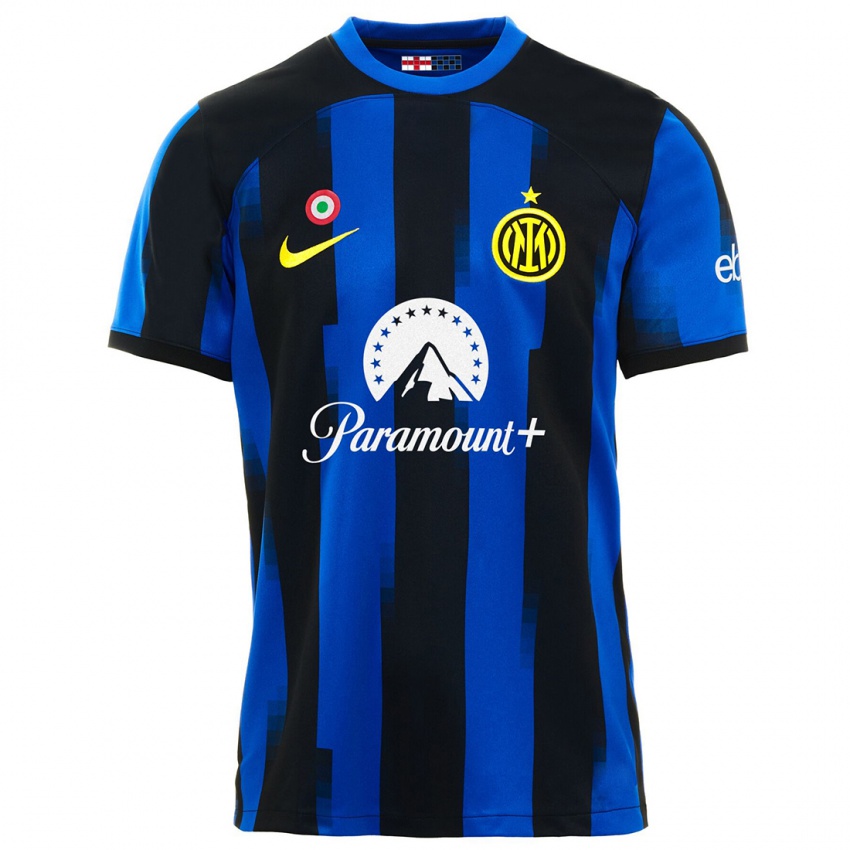 Criança Camisola Seu Nome #0 Preto Azul Principal 2023/24 Camisa