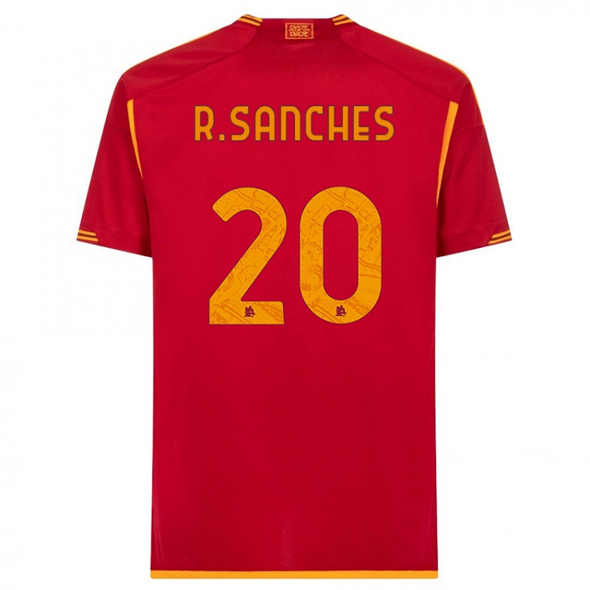 Criança Camisola Renato Sanches #20 Vermelho Principal 2023/24 Camisa