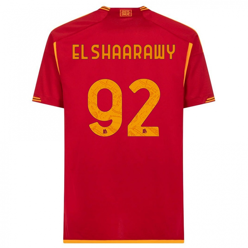 Criança Camisola Stephan El Shaarawy #92 Vermelho Principal 2023/24 Camisa