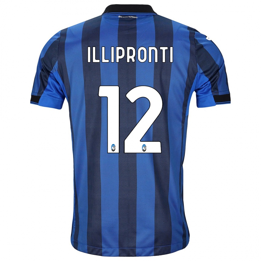 Criança Camisola Filippo Illipronti #12 Preto Azul Principal 2023/24 Camisa