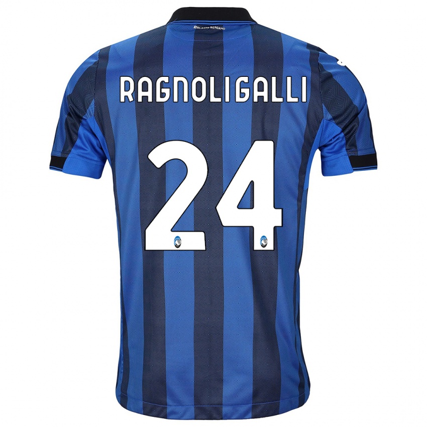 Criança Camisola Federico Ragnoli Galli #24 Preto Azul Principal 2023/24 Camisa