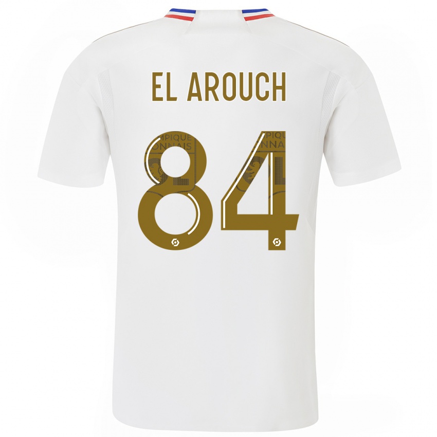 Criança Camisola Mohamed El Arouch #84 Branco Principal 2023/24 Camisa