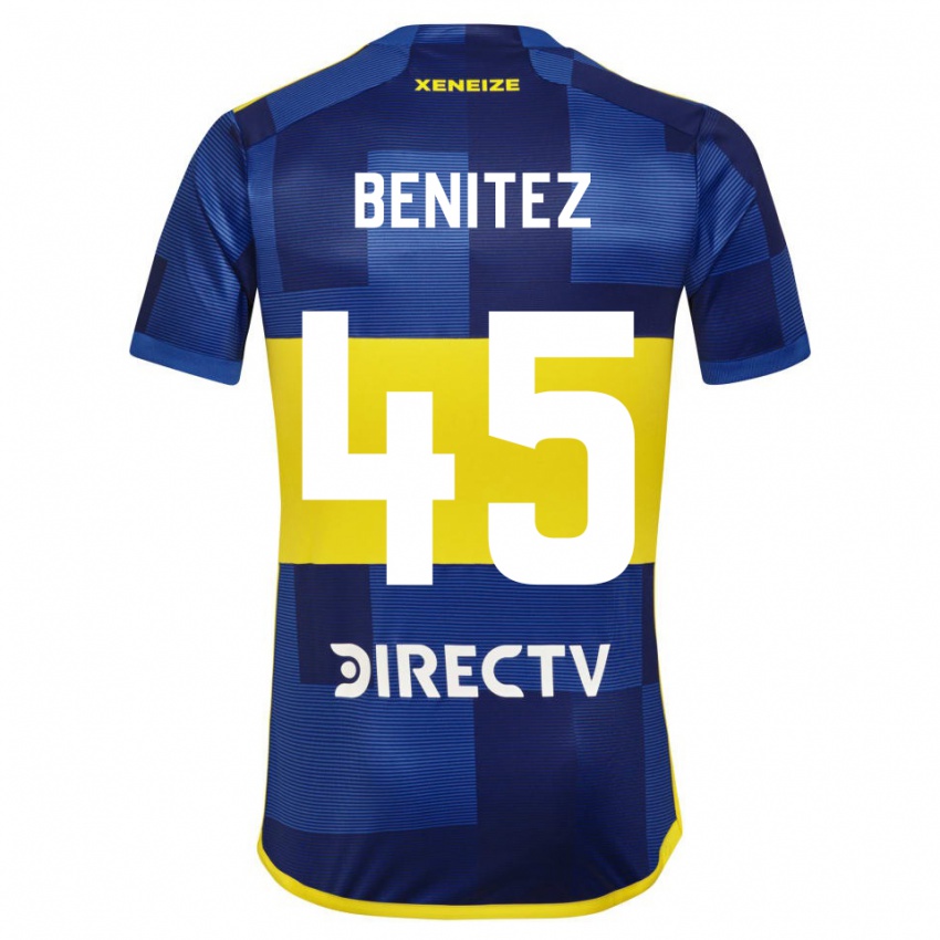 Criança Camisola Mauricio Benitez #45 Azul Escuro Amarelo Principal 2023/24 Camisa