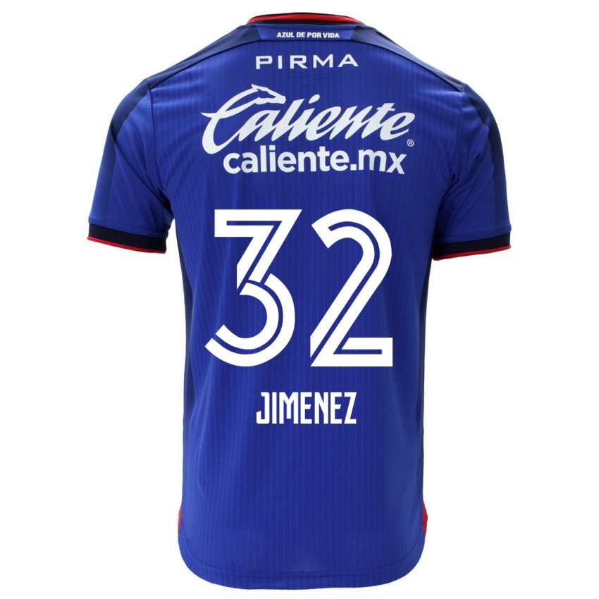 Criança Camisola Cristian Jimenez #32 Azul Principal 2023/24 Camisa