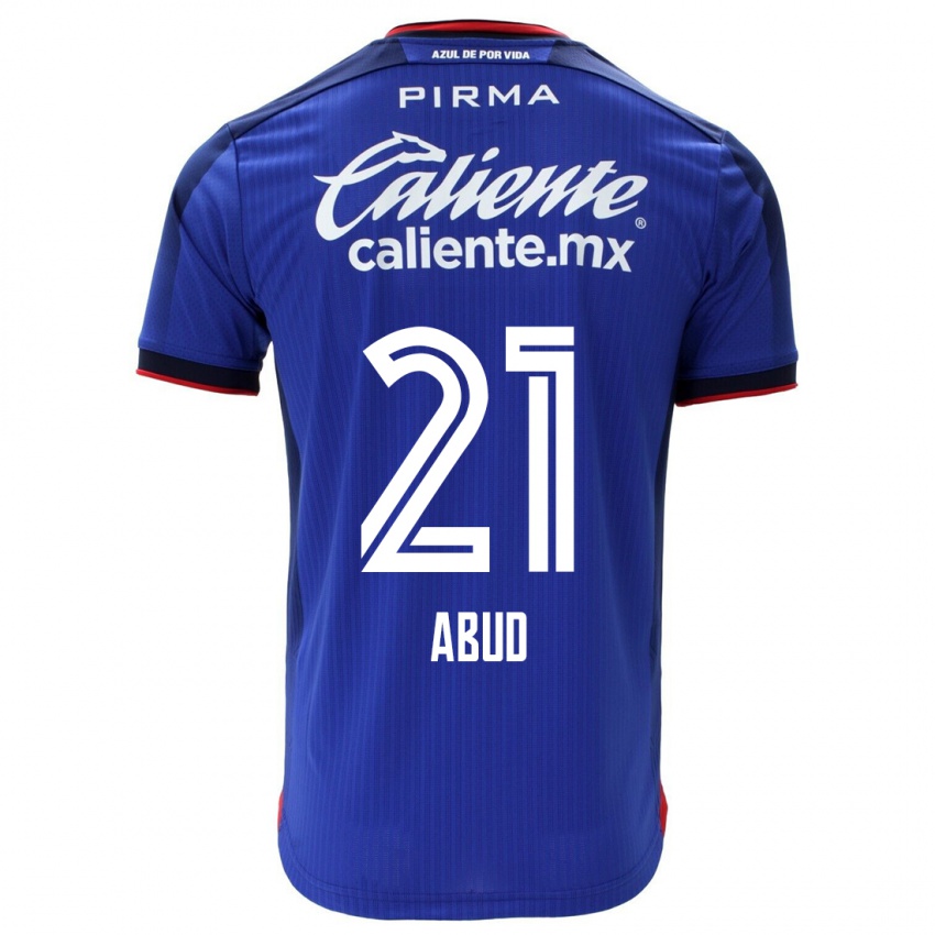 Criança Camisola Karime Abud #21 Azul Principal 2023/24 Camisa